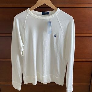 Men’s Polo Crew Neck Long Sleeve Shirt